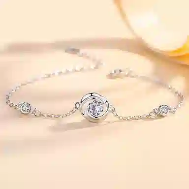 【S925银 心动告白】 七七银饰 莫比乌斯 兜兜转转还是你 跳动的心浪漫主义 甜蜜时尚简约通勤百搭好运 纯银 项链 女款