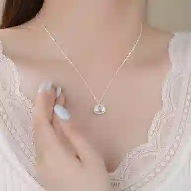 【S999足银 福气满满】 七七银饰 福袋 财运不断 小胖福新中式 小众国风设计 时尚优雅 精致复古 轻奢富贵氛围感温柔#好运 纯银 项链 女款