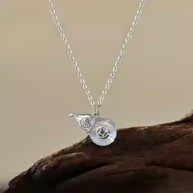  【S925纯银 福气满满】 七七银饰 葫芦生财 转运葫芦新中式福禄双全 本命年转运 国潮古风小葫芦 小众轻奢百搭#好运 玉髓 项链 女款