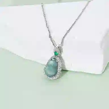 【S925纯银 高品质】 七七银饰 福禄葫芦生财 转运葫芦新中式福禄双全 福气满满本命年转运 国潮古风小葫芦 小众轻奢百搭 玉髓 项链 女款