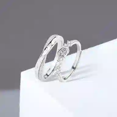 【S999足银纯银】 七七银饰 闪耀星河 百搭轻奢简约高级感  银 戒指 男女同款情侣款