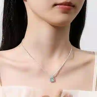 【S925纯银 招财纳福】 七七银饰 碎银子 盘缠 少女甜美氛围在逃公主 轻奢小众高级感锁骨链 日常通勤时尚百搭简约 好运 玉髓 项链 女款