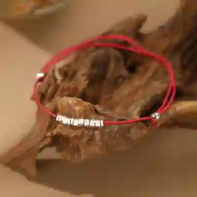 【S999纯银 招财纳福】 七七银饰 碎银子 盘缠 时尚简约复古文艺民族风 新中式国潮轻奢气质优雅大方 通勤百搭 足银 手绳 男女同款情侣款