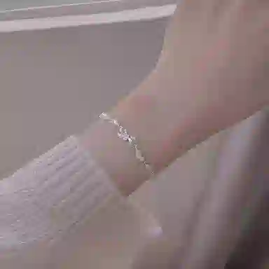 【S999足银纯银 在逃公主】 七七银饰 蝴蝶结  甜美可爱小清新 时尚优雅气质高级 精致轻奢优雅 通勤百搭 学生#好运 琉璃 项链 女款