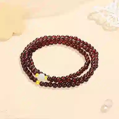 【S925纯银|福气满满】 七七银饰 时来运转 纳福珠串  新中式国风高级感 三圈叠戴 本命年转运气质百搭天然 玛瑙 手串 男女同款情侣款