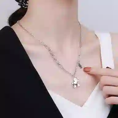 【S925银 马上有钱】 七七银饰  小马俏皮可爱灵动 生肖马年本命年 好运纳福旺己 精致小众设计 转运锁骨链表白 纯银 项链 女款