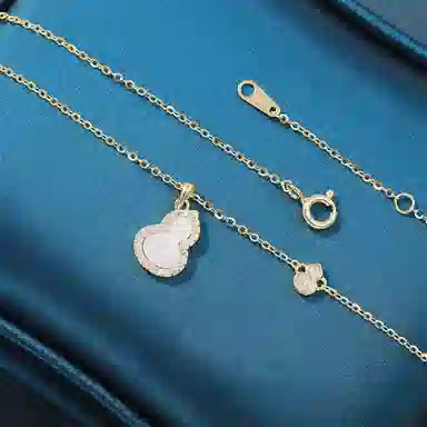 【S925银 福禄双全】 七七银饰  新中式国潮 招财纳福 转运上岸 平安喜乐 轻奢温婉淑女风 简约百搭显白 好运 福气满满 纯银 项链 女款