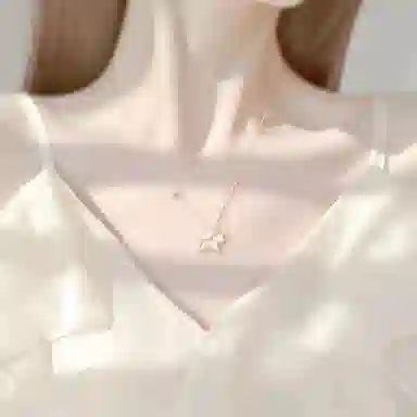 【S925银 马上有钱】 七七银饰  吸金暴富 星光独角兽 炫彩卡通可爱马年生肖本命年 小众设计彩虹星星 时尚百搭 纯银 项链 女款