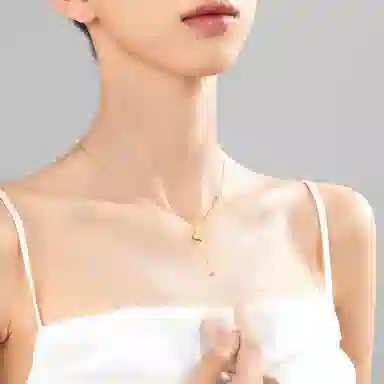 【S925纯银 蝴蝶招财玄学】 七七银饰 森系唯美清新流苏锁骨链 温柔氛围感 精致甜美优雅仙气 高颜值翩跹 好运 玉髓 项链 女款