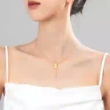 【S925纯银 蝴蝶招财玄学】 七七银饰 森系唯美清新流苏锁骨链 温柔氛围感 精致甜美优雅仙气 高颜值翩跹 好运 玉髓 项链 女款