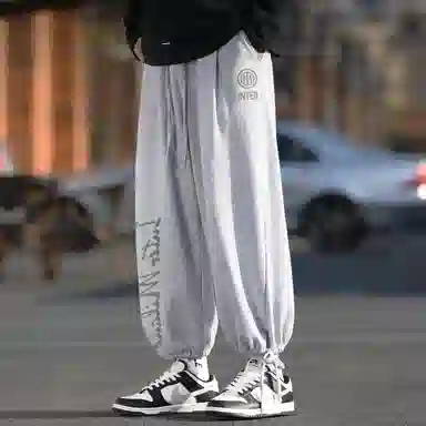 国际米兰足球俱乐部 字母印花休闲裤 男女同款