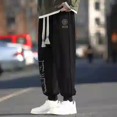国际米兰足球俱乐部 字母印花休闲裤  宽松百搭束脚长裤学生户外运动卫裤大码基础款 男女同款
