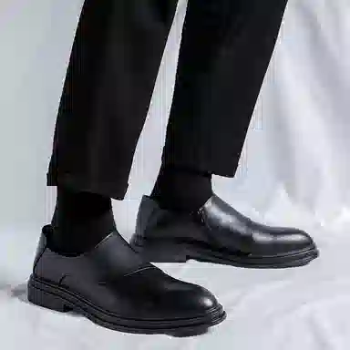 卡奇奥蒂 超纤皮 英伦时尚 百搭商务 休闲鞋 男款 黑色