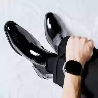 卡奇奥蒂 尖头粗跟 舒适百搭 增高耐磨 及踝 切尔西靴 男款