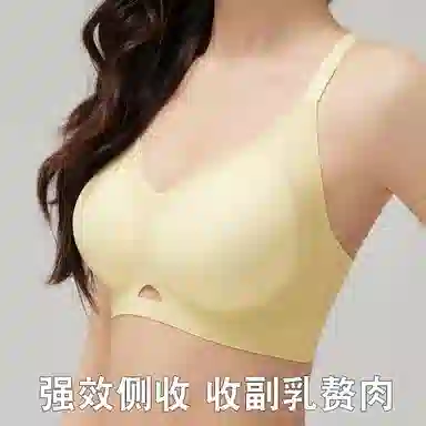 都市丽人 纯色小胸聚拢显大收副乳防下垂无痕提拉上托文胸 女款