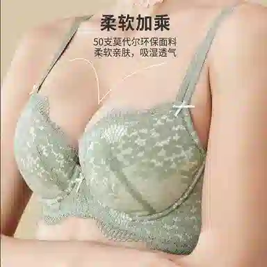 都市丽人 大胸显小聚拢防下垂文胸 女款