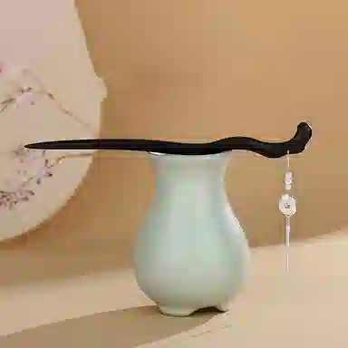 妖娆猫 三生有杏新中式古风流苏步摇国风汉服旗袍国潮盘发高级感小众 发簪 女款