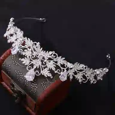 妖娆猫 奢华闪钻 皇冠花卉叶子精美欧美古风 发箍 女款