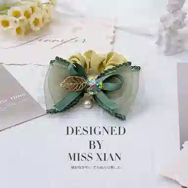 妖娆猫 大肠套装三件套花头饰皮筋扎头发 合金 发圈 女款