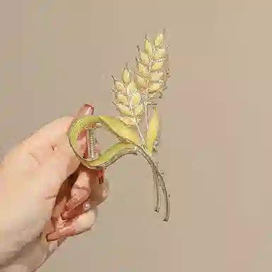 妖娆猫 麦穗鱼尾蝴蝶发夹女网红小清新后脑勺头饰套装礼盒高级感发饰创意礼品 抓夹 女款