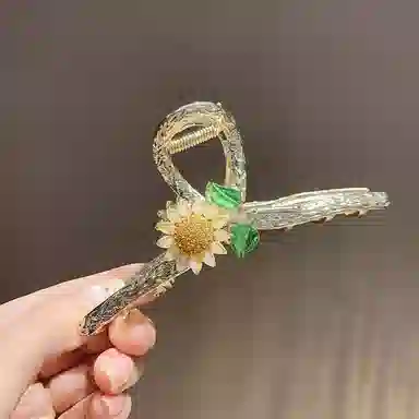 妖娆猫 蝴蝶花朵高端网红鲨鱼后脑勺高级感礼盒 合金 发夹 女款