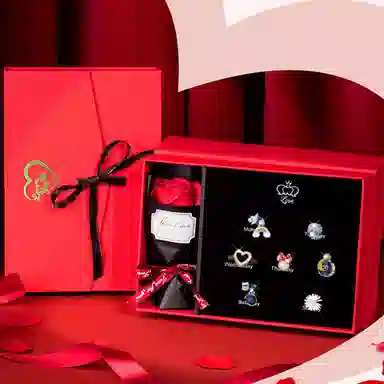 妖娆猫 一周星期头绳发饰套装礼盒气质小清新儿童发绳头饰皮筋女高级感创意生日礼品女生实用走心 发圈 女款