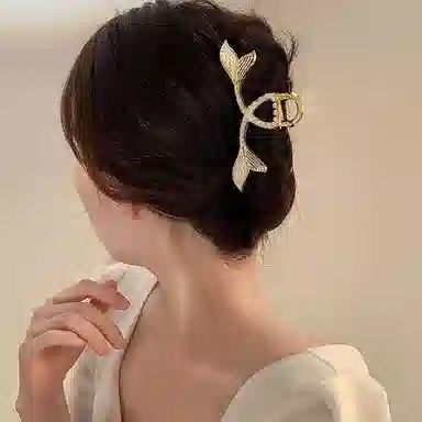 妖娆猫 后脑勺盘发金属气质鲨鱼夹套装高级感 发夹 女款 #礼盒