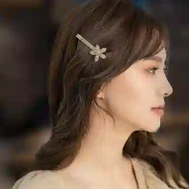 妖娆猫 一周星期郁金香 头饰 后脑勺高端发卡 刘海夹子创意 发夹 女款