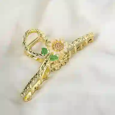 妖娆猫 蝴蝶花朵高端网红鲨鱼后脑勺高级感礼盒 合金 发夹 女款