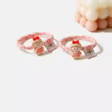 妖娆猫 卡通甜美可爱小猫咪编织两件套 发圈 女款