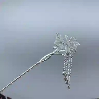 妖娆猫 新中式蝴蝶古风足银发簪女国风流苏步摇盘发头饰汉服旗袍古装发钗簪子高级感礼品女生妈妈 发饰 女款