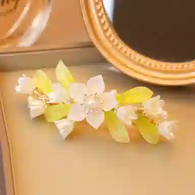 妖娆猫 小清新法式发夹女后脑勺发饰套装礼盒高级感头饰一字夹子发卡 弹簧夹 女款