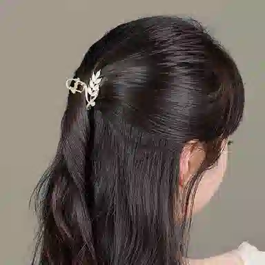 妖娆猫 新中式郁金香麦穗高端抓夹发卡 鲨鱼夹女后脑勺高级感 套装礼盒 实用礼盒装 发夹 女款