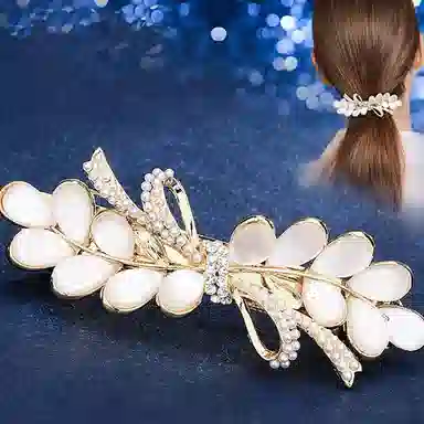 妖娆猫 小清新法式发夹女后脑勺发饰套装礼盒高级感头饰一字夹子发卡 弹簧夹 女款