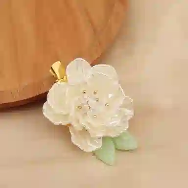 妖娆猫 法式浪漫超仙山茶花复古侧边发卡刘海夹高级感气质甜美头饰 发夹 女款