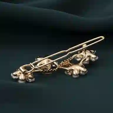 妖娆猫 超仙一字夹古风气质森系花朵 发夹 女款