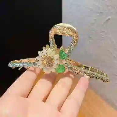 妖娆猫 蝴蝶花朵高端网红鲨鱼后脑勺高级感礼盒 合金 发夹 女款