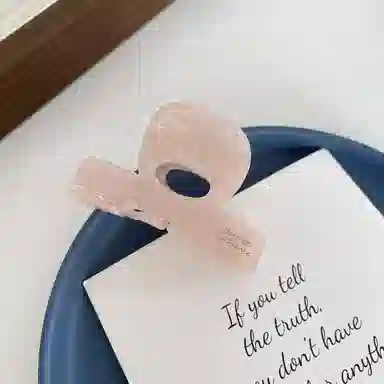 妖娆猫 网红同款半扎马尾后脑勺高级感鲨鱼夹可爱碎花 发夹 女款