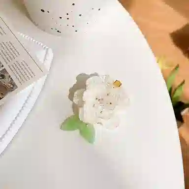 妖娆猫 小花藤花朵超仙后脑勺盘发鲨鱼气质夹甜美复古叶子发卡夹子 发夹 女款