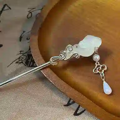 妖娆猫 新中式祥云发钗簪子女古风盘发头饰高级感国风流苏步摇发饰汉服旗袍配饰 发簪 女款