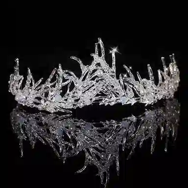 妖娆猫 欧美火焰树枝型新娘皇冠十八岁成人公主演出女神头冠婚纱礼服摄影女孩闺蜜老婆浪漫惊喜生日送礼品 发箍 女款