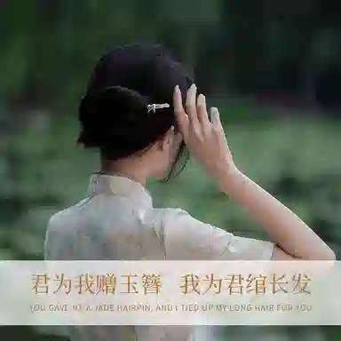 妖娆猫 青梅竹马古风发钗轻奢高档簪子两件套汉服头饰发饰礼盒 合金 发簪 女款