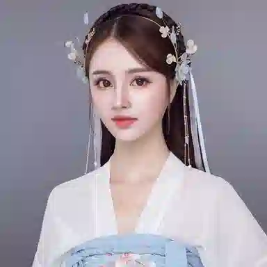 妖娆猫 古风头饰流苏步摇发箍女高级感仙女头箍懒人发箍日常短发古装配饰 发饰 女款