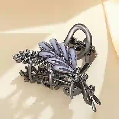 妖娆猫 新中式郁金香麦穗高端抓夹发卡 鲨鱼夹女后脑勺高级感 套装礼盒 实用礼盒装 发夹 女款