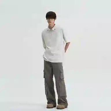 NEVER RULE vintagecleanfitPolo