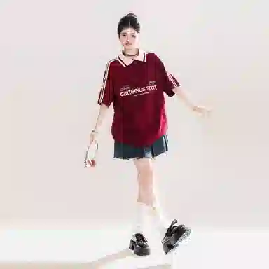 WHAZLAB jerseyfitvintagePolo