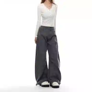 NEVER RULE vintagecleanfitbaggy