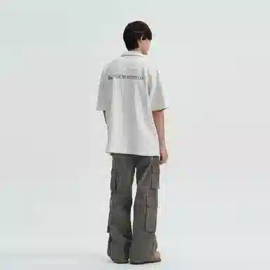 NEVER RULE vintagecleanfitPolo