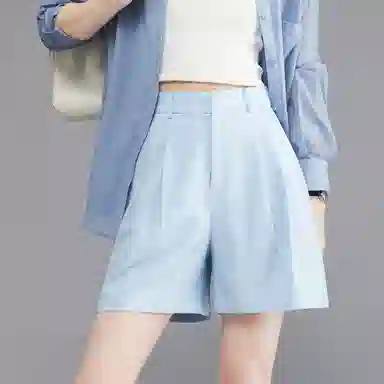 娅丽达 纯色简约通勤时尚休闲短裤 女款