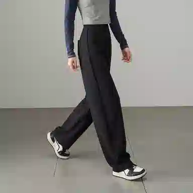 娅丽达 纯色高腰松紧哈伦裤休闲裤 女款